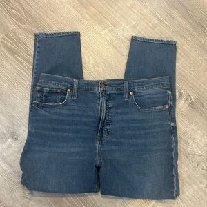 Madewell Indigo Denim straight leg jeans size 31- the perfect vintage Jean